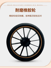 HKM-884051 Pet Stroller with Rubber Wheels for Cats and Dogs – Foldable Design for Easy Transport and Storage