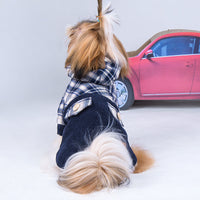 HKM-8841277 Cozy Cotton Cashmere Coat for Small Dogs - Teddy VIP Pomeranian Style
