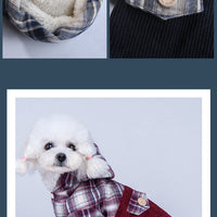 HKM-8841277 Cozy Cotton Cashmere Coat for Small Dogs - Teddy VIP Pomeranian Style
