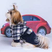 HKM-8841277 Cozy Cotton Cashmere Coat for Small Dogs - Teddy VIP Pomeranian Style