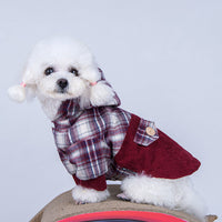 HKM-8841277 Cozy Cotton Cashmere Coat for Small Dogs - Teddy VIP Pomeranian Style