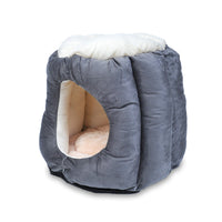 HKM-8841661 Cotton Semi-Enclosed Cat Tent Nest for Cozy Pet Comfort - Size S & L Available