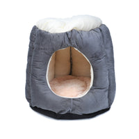 HKM-8841661 Cotton Semi-Enclosed Cat Tent Nest for Cozy Pet Comfort - Size S & L Available
