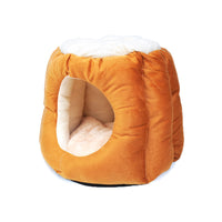 HKM-8841661 Cotton Semi-Enclosed Cat Tent Nest for Cozy Pet Comfort - Size S & L Available