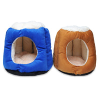 HKM-8841661 Cotton Semi-Enclosed Cat Tent Nest for Cozy Pet Comfort - Size S & L Available