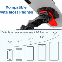 HKM-884243 Mobile Phone Holder for Bicycle - Shockproof, Rotating Design, Suitable for Navigation