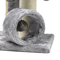 HKM-8842813 Gray Cat Climbing Frame with Scratch Board and Ball - Simple Style, Medium and Large Pets