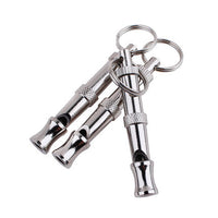 HKM-8843453 Ultrasonic Adjustable Metal Dog Flute for Effective Pet Training