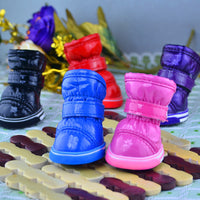 HKM-884371 Warm PU Leather Dog Shoes for Winter - Various Colors & Sizes