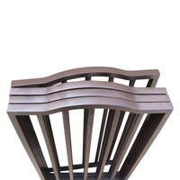 HKM-8844221 Freestanding Folding Arc Wooden Dog Gate for Doorways and Stairs - Dark Brown