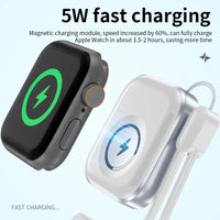 HKM-884435 Portable USB Wireless Magnetic Watch Charger for Smartwatches - 5W Fast Charging Compatibility