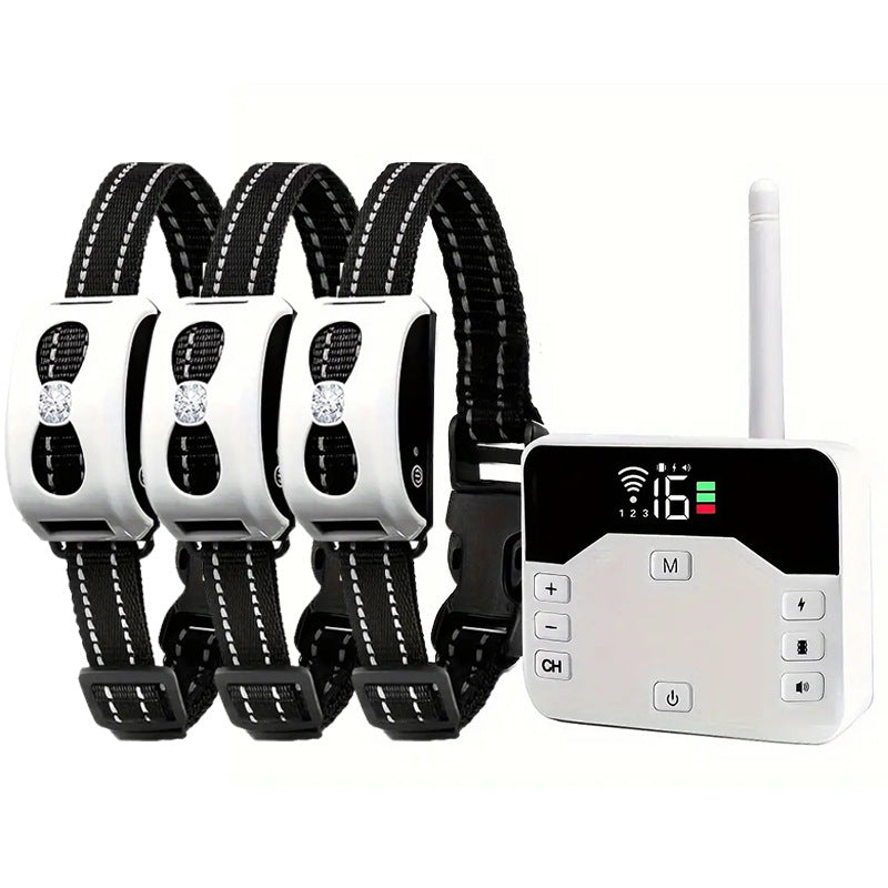 HKM-8845885 Rechargeable Waterproof Electronic Dog Trainer with Remote Control and Bark Stopper