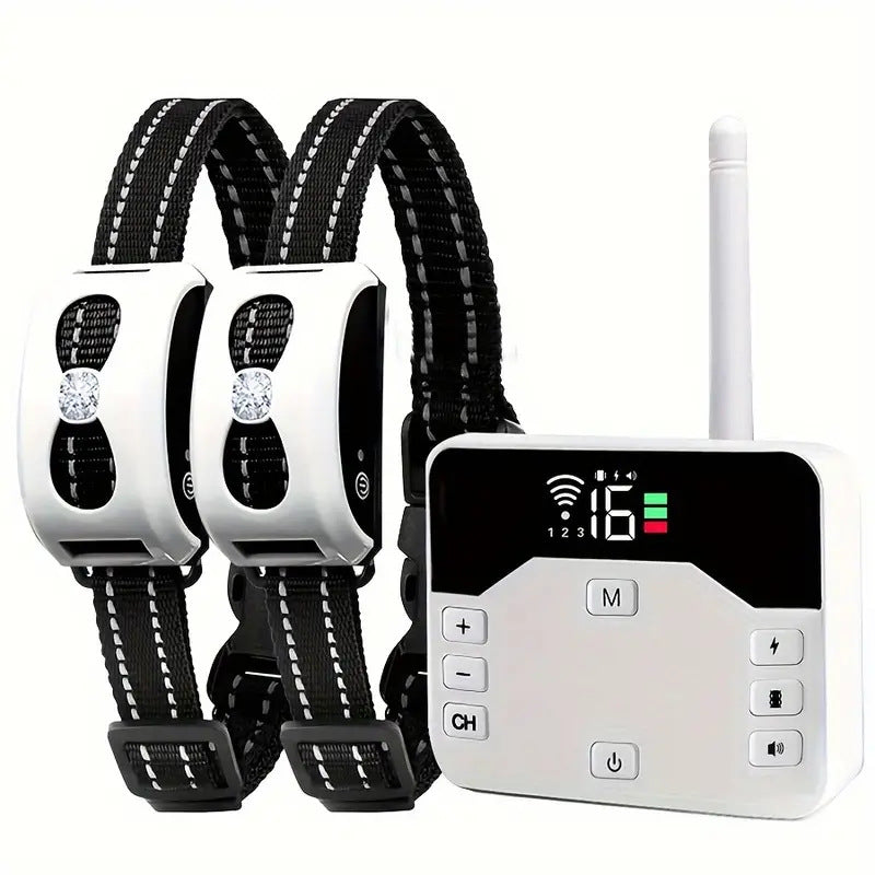 HKM-8845885 Rechargeable Waterproof Electronic Dog Trainer with Remote Control and Bark Stopper
