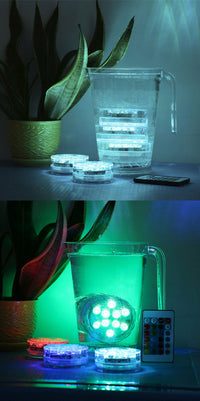 HKM-884755 Submersible Remote Control LED Diving Light for Water Features and Decor
