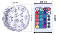 HKM-884755 Submersible Remote Control LED Diving Light for Water Features and Decor