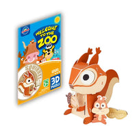 HKM-884819 3D Cardboard Animal Model Puzzle - DIY Educational Early Learning Toy for Creative Play