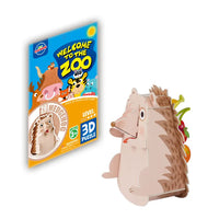 HKM-884819 3D Cardboard Animal Model Puzzle - DIY Educational Early Learning Toy for Creative Play