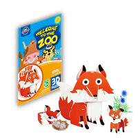 HKM-884819 3D Cardboard Animal Model Puzzle - DIY Educational Early Learning Toy for Creative Play