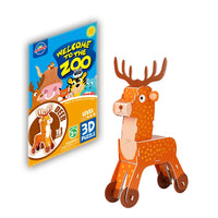 HKM-884819 3D Cardboard Animal Model Puzzle - DIY Educational Early Learning Toy for Creative Play