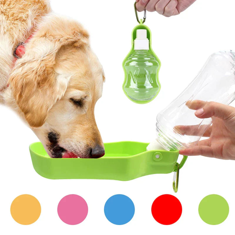 HKM-8848445 Portable Pet Water Bottle with Removable Top for Dogs and Cats - 250ML Capacity