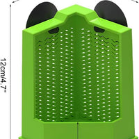 HKM-8848573 Corner Reptile Feeder Box with Suction Cups for Climbing Pets - Ideal for Bearded Dragons, Lizards, and Geckos