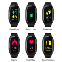 HKM-884883 Bluetooth Watch with 1.3-inch Touchscreen, IP67 Waterproof and Silicone Wristband for Android Devices