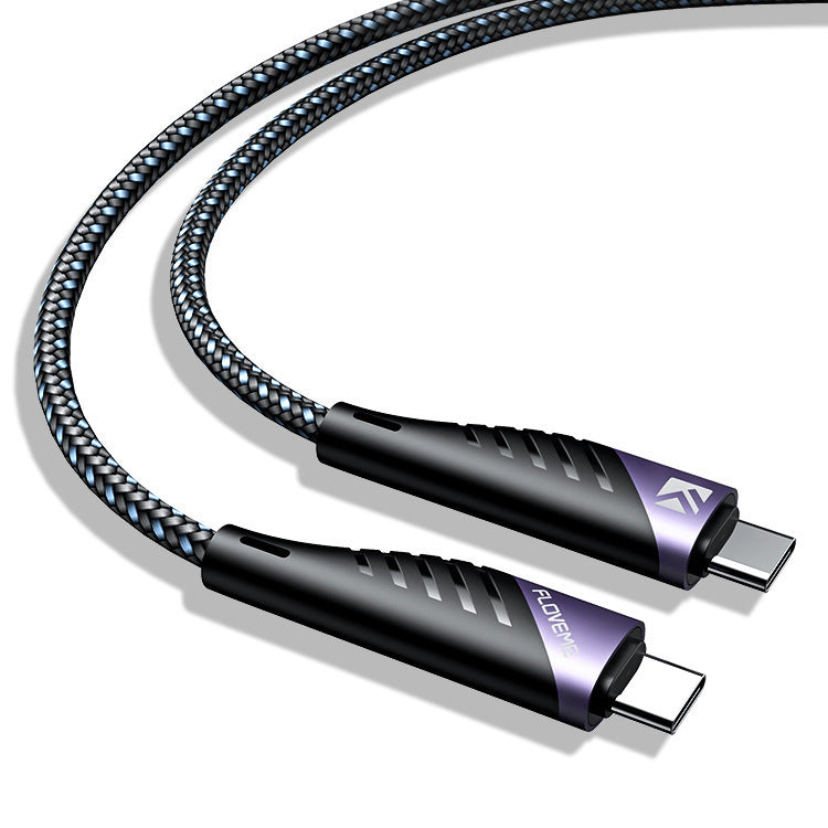 HKM-884947 TYPE-C Fast Charging Data Cable for Apple Computers – 1m Length, Black and Gray