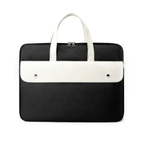 HKM-885075 15.6-Inch PU Leather Tote Briefcase for Women - Large Capacity Business Laptop Bag