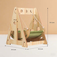 HKM-8851645 Lounge Chair Cat Bed with Hanging Design for Comfort and Play