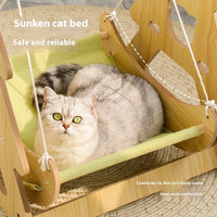 HKM-8851645 Lounge Chair Cat Bed with Hanging Design for Comfort and Play