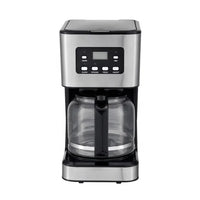 HKM-885267 12-Cup Programmable Drip Coffee Maker with Glass Carafe and LCD Display