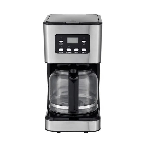 HKM-885267 12-Cup Programmable Drip Coffee Maker with Glass Carafe and LCD Display