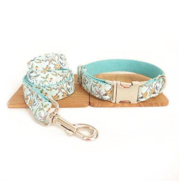 HKM-885395 Comfortable Polyester Dog Collar in Orange and Blue - Multiple Sizes Available