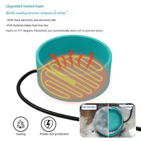 HKM-8854333 Pet Heating Bowl - Non-Slip Anti-Fall Design, 3L Capacity, Available in Multiple Colors