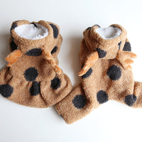 HKM-8854717 Polka Dot Elk Design Pet Clothing for Cats and Dogs in Multiple Sizes