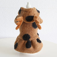 HKM-8854717 Polka Dot Elk Design Pet Clothing for Cats and Dogs in Multiple Sizes