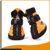 HKM-8854973 Stylish Casual Pet Shoes with Warm Wetsuit Fabric in Orange Yellow