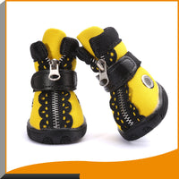 HKM-8854973 Stylish Casual Pet Shoes with Warm Wetsuit Fabric in Orange Yellow
