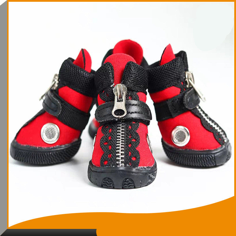 HKM-8854973 Stylish Casual Pet Shoes with Warm Wetsuit Fabric in Orange Yellow