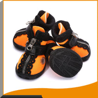 HKM-8854973 Stylish Casual Pet Shoes with Warm Wetsuit Fabric in Orange Yellow
