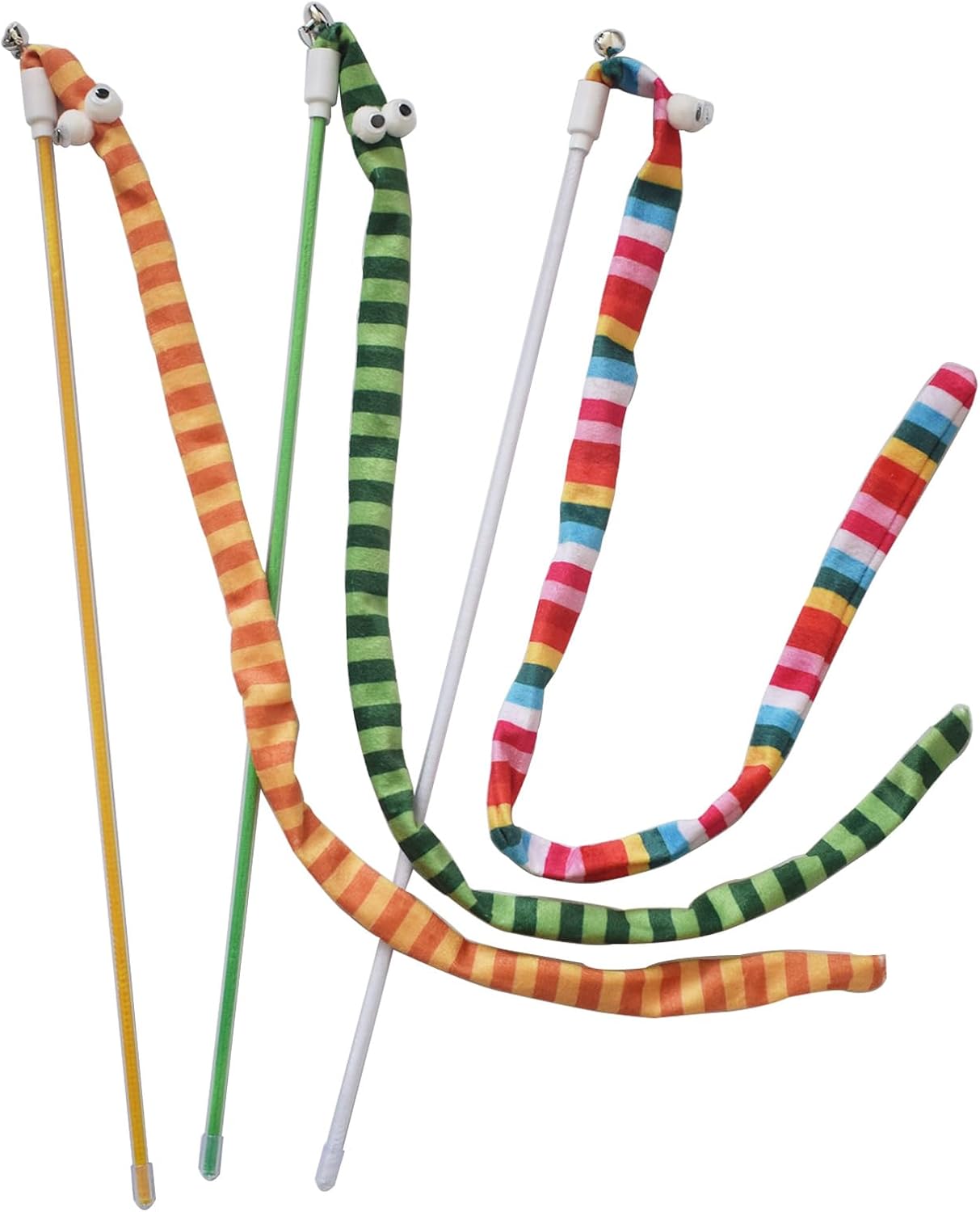 HKM-8855613 Interactive Plush Cat Teaser Wand with Colorful Design for Fun Playtime