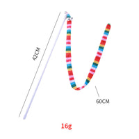 HKM-8855613 Interactive Plush Cat Teaser Wand with Colorful Design for Fun Playtime