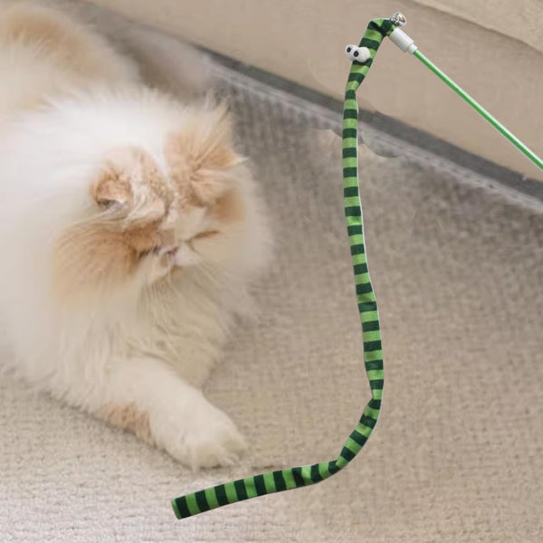 HKM-8855613 Interactive Plush Cat Teaser Wand with Colorful Design for Fun Playtime