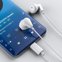 HKM-885587 Wired In-Ear Earphones with Microphone and Volume Control for iPhone 15 - Super Bass Sound