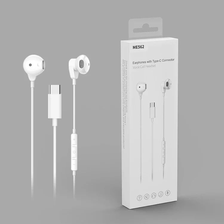 HKM-885587 Wired In-Ear Earphones with Microphone and Volume Control for iPhone 15 - Super Bass Sound