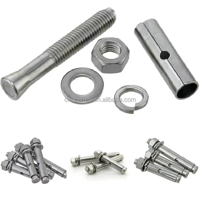 HKM-885715 M12 SS316 Drop-In Anchor Bolt Fastener with Nut and Washer Fitting