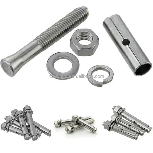 HKM-885715 M12 SS316 Drop-In Anchor Bolt Fastener with Nut and Washer Fitting
