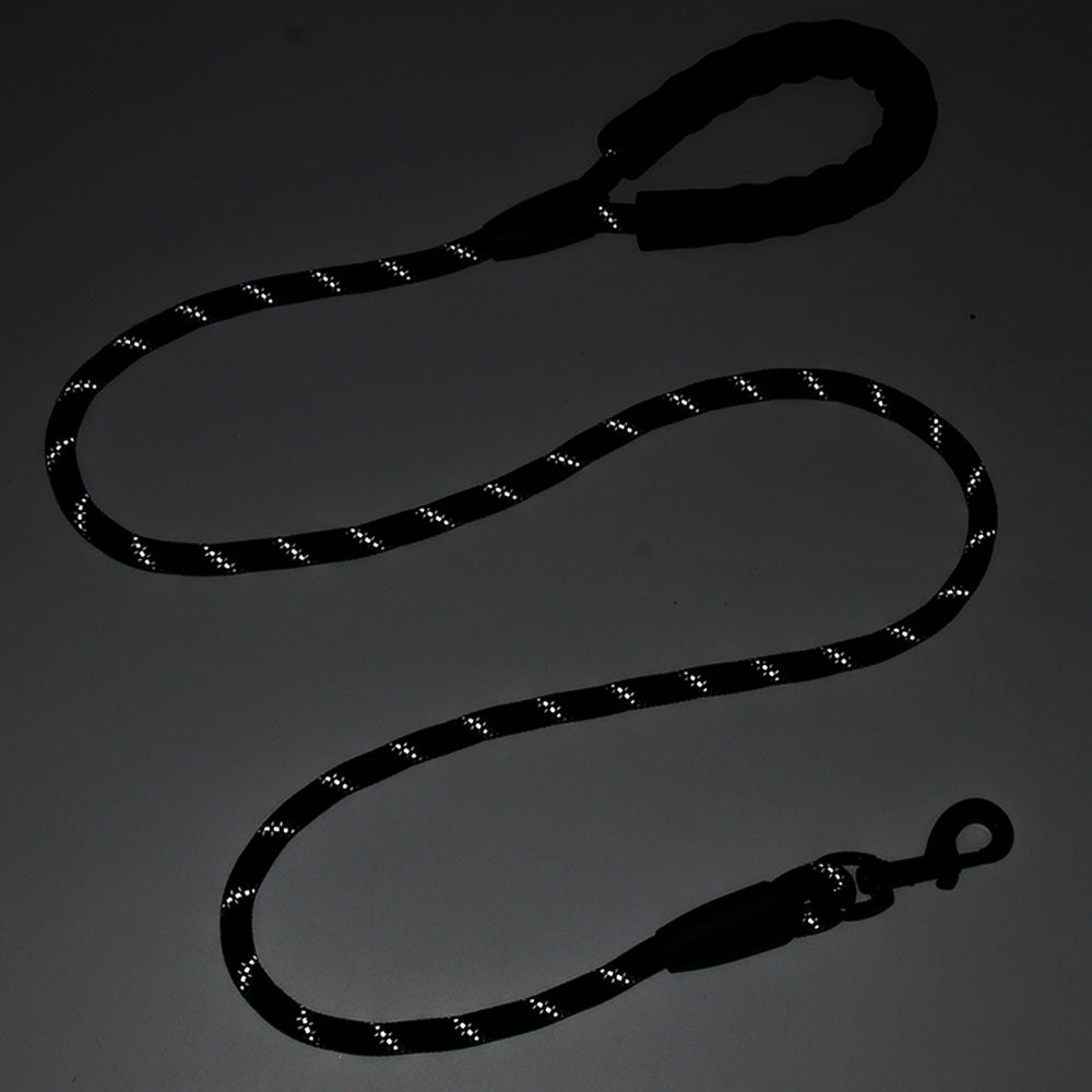 HKM-8857917 Reflective Nylon Dog Leash in Multi-Color for Medium and Large Breeds