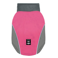 HKM-8858685 Waterproof Two-Legged Dog Ski Suit for Autumn and Winter in Black and Rose Red, Sizes S-XXL