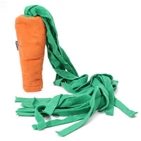 HKM-8858941 Durable Orange Polyester Dog Toy Vegetable Carrot - Fun Playtime Accessory